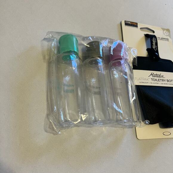 Travel size bottles set of 3 2oz bottles Matador Flatpak toiletry bottle 3oz - Picture 4 of 5